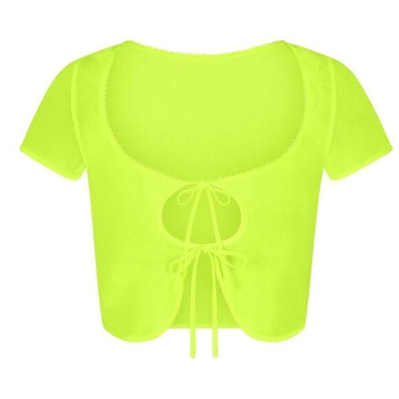 SKIMS NWT SUMMER MESH SUPER CROPPED TOP - Picture 3 of 5